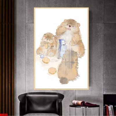 Ảnh gốc File in tranh natra ma đồng giáng thế NA839 (độ nét cao) in tráng gương