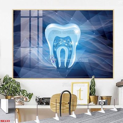 File in trần File gốc tranh in nha khoa NK133 (file gốc) xuyên sáng