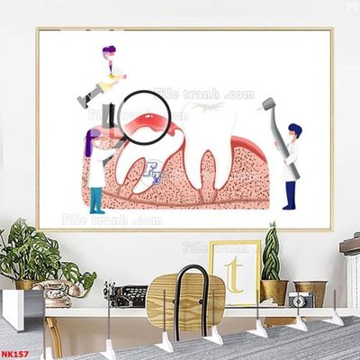 File gốc in ấn File gốc tranh in nha khoa NK157 chất lượng vượt trội