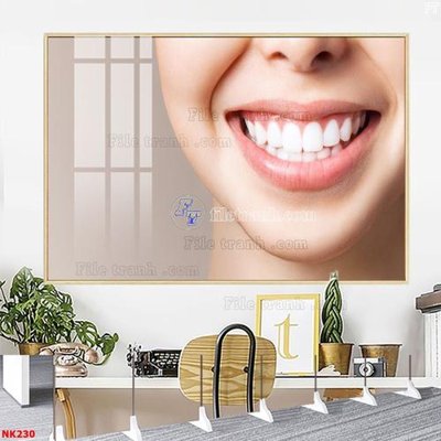 File gốc File gốc tranh in nha khoa NK230 (in mica) trang trí