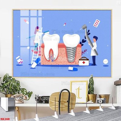File gốc File gốc tranh in nha khoa NK268 (in mica) cắt laser