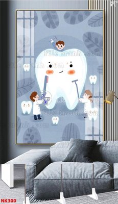 File PSD File gốc tranh in nha khoa NK300 (gốc) cho designer