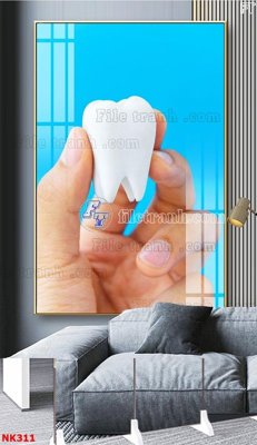 Tải file gốc in lụa File gốc tranh in nha khoa NK311 siêu nét