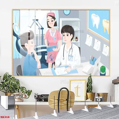 File tranh in mica File gốc tranh in nha khoa NK316 (độ phân giải cao)