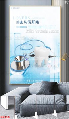 File in ấn File gốc tranh in nha khoa NK318 chuyên nghiệp
