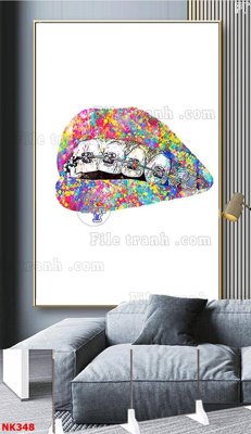 File tranh File gốc tranh in nha khoa NK348 (ảnh gốc) cho in ấn kỹ thuật số