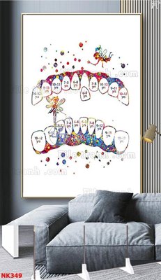 File tranh quảng cáo File gốc tranh in nha khoa NK349 (download file gốc)