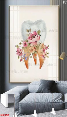 File tranh File gốc tranh in nha khoa NK350 (file gốc) chủ đề phong thủy