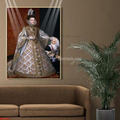 Download file gốc Tranh phục hưng nhân vật châu âu NT1005 (in lụa) tranh 3D