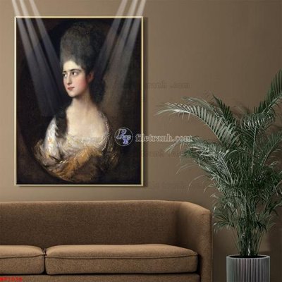 File in mica Tranh phục hưng nhân vật châu âu NT1034 (bản gốc) làm vách ngăn