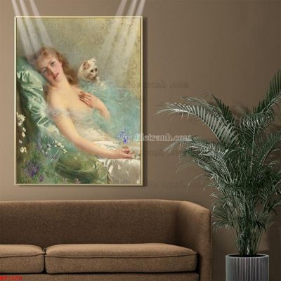 Hình ảnh file gốc Tranh phục hưng nhân vật châu âu NT1059 cho in UV