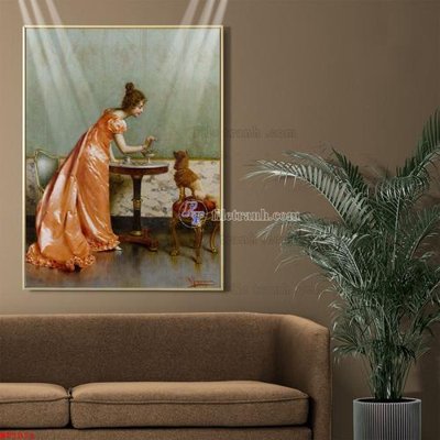 File PSD Tranh phục hưng nhân vật châu âu NT1071 (gốc) tách lớp chi tiết