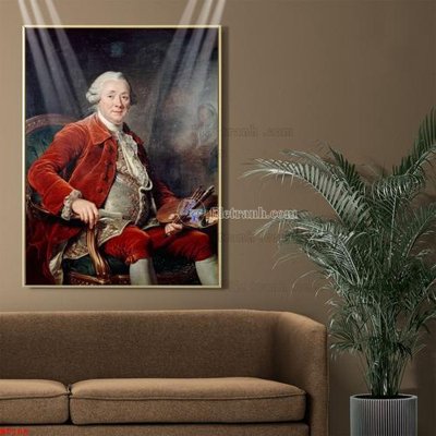 File in mica Tranh phục hưng nhân vật châu âu NT108 (bản gốc) làm vách ngăn