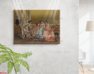 File PSD Tranh phục hưng nhân vật châu âu NT1081 (bản gốc) cho nhà in