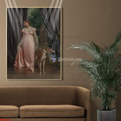 Hình ảnh file gốc Tranh phục hưng nhân vật châu âu NT1083 cho in UV