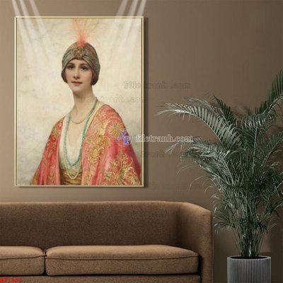 File in trần Tranh phục hưng nhân vật châu âu NT1097 (file gốc) phong thủy