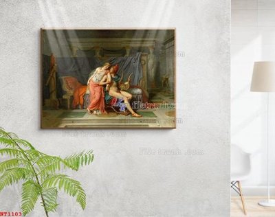 File in mica Tranh phục hưng nhân vật châu âu NT1103 (bản gốc) siêu trong
