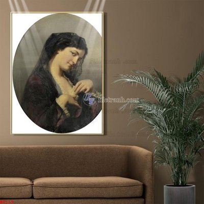 File gốc Tranh phục hưng nhân vật châu âu NT119 (in tráng gương) hiện đại