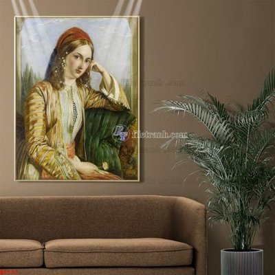 File gốc Tranh phục hưng nhân vật châu âu NT137 (trang trí) cho phòng khách