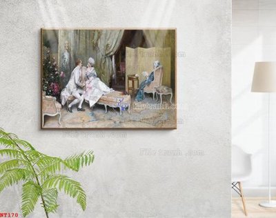 Tải file gốc Tranh phục hưng nhân vật châu âu NT170 (in khổ lớn) không mờ