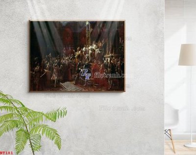 Download file gốc Tranh phục hưng nhân vật châu âu NT181 (in mica) trong suốt