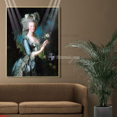 File in mica Tranh phục hưng nhân vật châu âu NT203 (bản gốc) làm vách ngăn