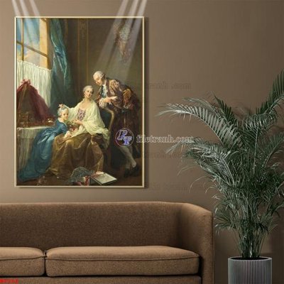 File ảnh Tranh phục hưng nhân vật châu âu NT208 (gốc) dùng in Pano