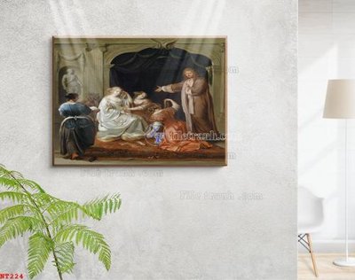 Ảnh gốc Tranh phục hưng nhân vật châu âu NT224 (độ nét cao) in tráng gương