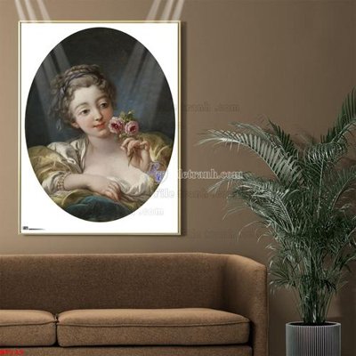 File tranh Tranh phục hưng nhân vật châu âu NT229 (gốc) in trên kính