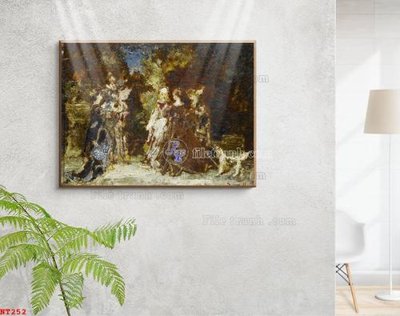 Tải file Tranh phục hưng nhân vật châu âu NT252 (gốc) làm tranh trang trí