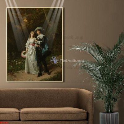 File in lụa Tranh phục hưng nhân vật châu âu NT265 (tân cổ điển) Tranh phục hưng nhân vật châu âu NT265