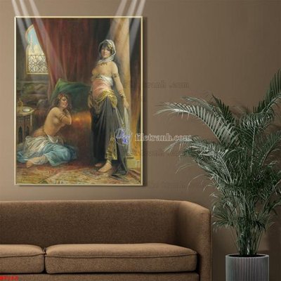 File tranh Tranh phục hưng nhân vật châu âu NT268 (bản gốc) in lụa 3D