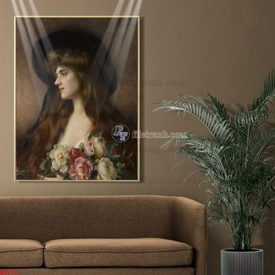 Download file gốc Tranh phục hưng nhân vật châu âu NT276 (in lụa) nghệ thuật