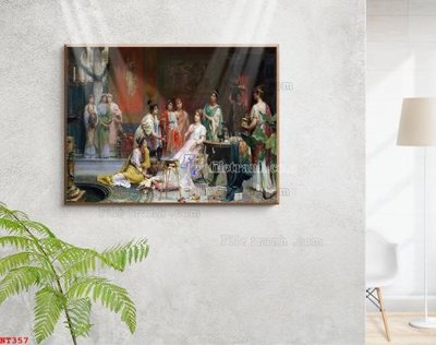 File tranh Tranh phục hưng nhân vật châu âu NT357 (ảnh gốc) in trần nhà