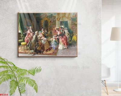 File gốc Tranh phục hưng nhân vật châu âu NT358 (PNG) nền trong suốt