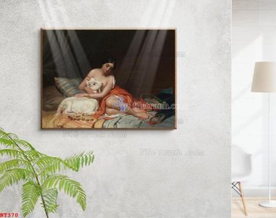 Tải file gốc in lụa Tranh phục hưng nhân vật châu âu NT370 siêu nét