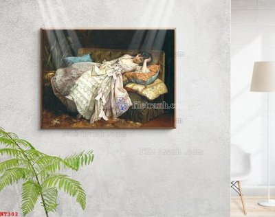 Tải file Tranh phục hưng nhân vật châu âu NT382 (PSD) cho in tranh 3D