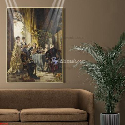 Tải file Tranh phục hưng nhân vật châu âu NT416 (ảnh gốc) in gạch 3D