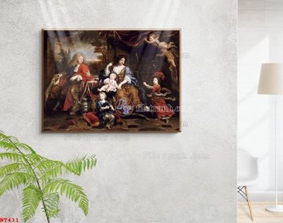 File in ấn Tranh phục hưng nhân vật châu âu NT431 (bản gốc) chất lượng cao