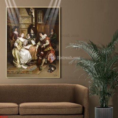 File tranh quảng cáo Tranh phục hưng nhân vật châu âu NT458 (download file gốc)