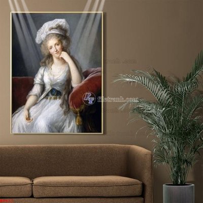 File gốc Tranh phục hưng nhân vật châu âu NT477 (in lụa) chi tiết cao