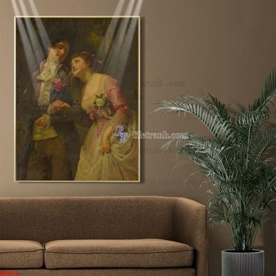 File ảnh Tranh phục hưng nhân vật châu âu NT484 (gốc) cho trang trí nhà hàng