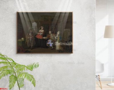 Ảnh gốc Tranh phục hưng nhân vật châu âu NT491 (độ nét cao) in tráng gương