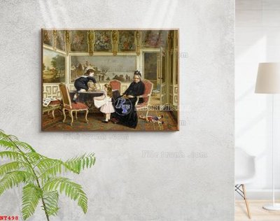 File gốc Tranh phục hưng nhân vật châu âu NT498 (bản quyền) cho in ấn