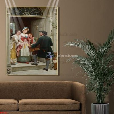 File gốc Tranh phục hưng nhân vật châu âu NT513 (in lụa) họa tiết 3D