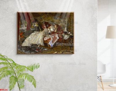 File ảnh Tranh phục hưng nhân vật châu âu NT526 (gốc) in standee