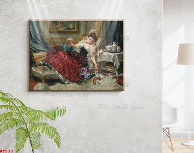 Tải file Tranh phục hưng nhân vật châu âu NT530 (gốc) in trên mọi chất liệu