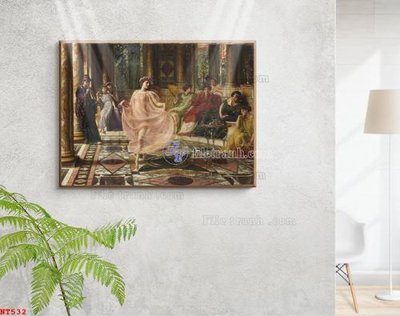 Chi tiết file tranh tráng gương Tranh phục hưng nhân vật châu âu NT532 (ảnh gốc)