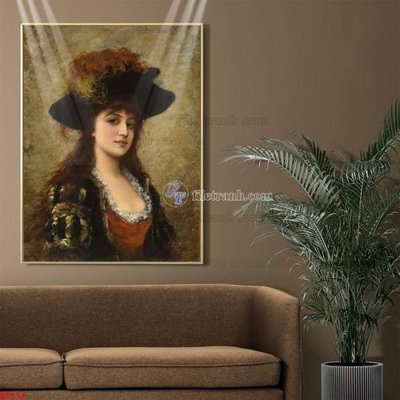 File gốc Tranh phục hưng nhân vật châu âu NT538 (in lụa) trang trí tường