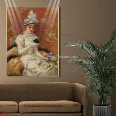 File gốc Tranh phục hưng nhân vật châu âu NT540 (trang trí) phòng làm việc